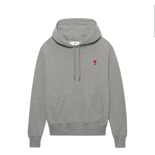 아미 스몰 하트 로고 후드티 L