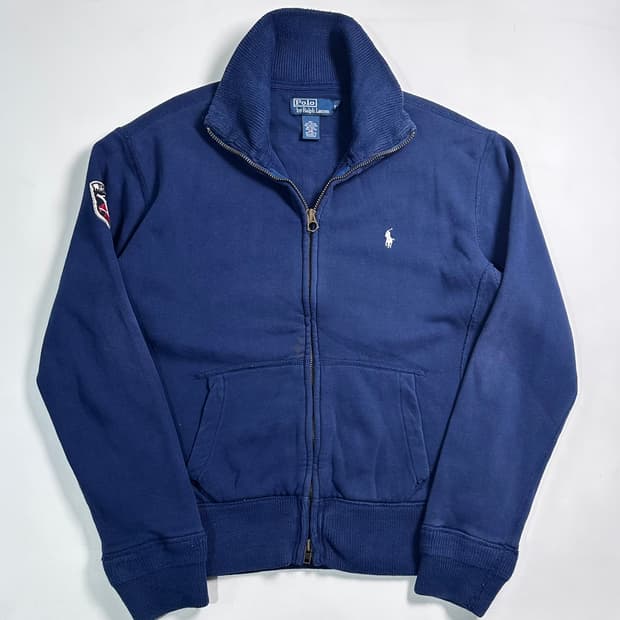폴로 랄프로렌 네이비 스키패치 스웻 집업
