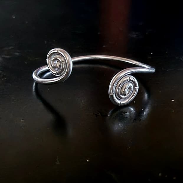 handmade silver bangle🌀bracelet