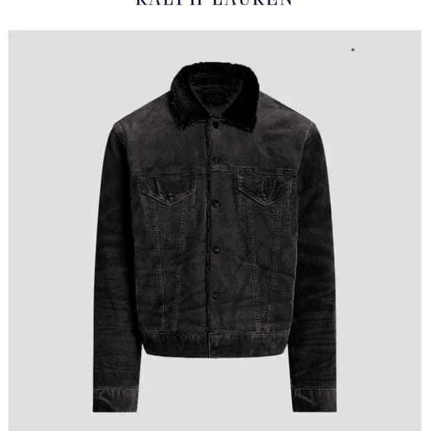 (L) 폴로 랄프로렌 플리스 코듀로이 트럭커 자켓