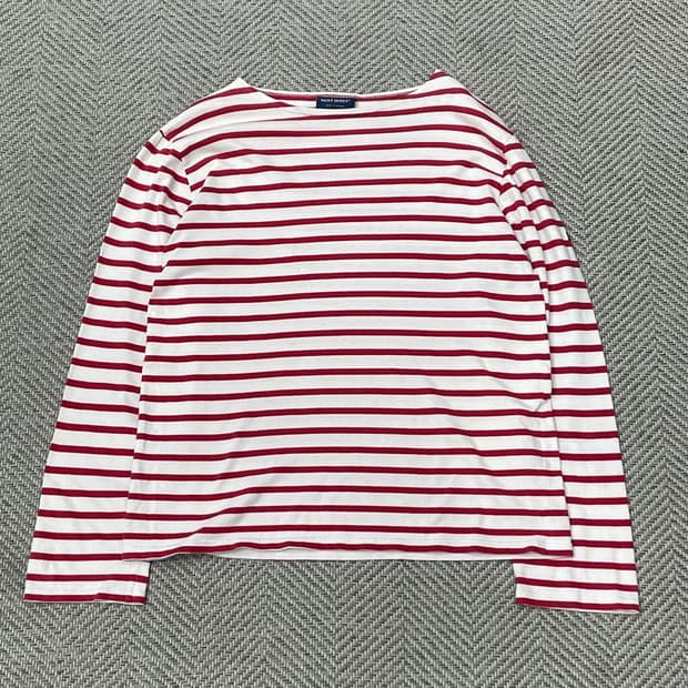 세인트제임스 스트라이프 단가라 티셔츠 v0066