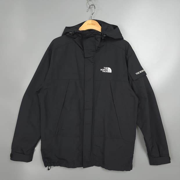 노스페이스 The North Face 블랙 후드 바람막이 자켓 85