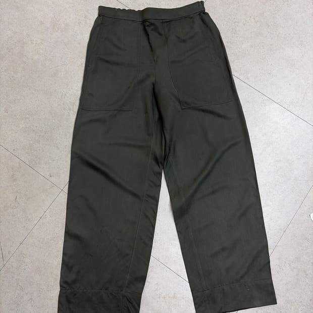 르메르 34 사이즈 견 소재 고무줄 팬츠