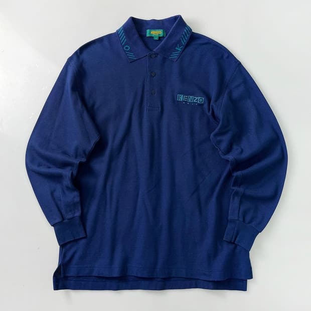 겐조 KENZO 재팬 긴팔 카라 티셔츠 PR1750