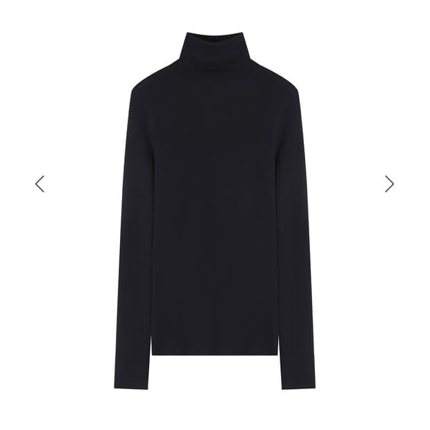후왓웨어 Flow soft Turtleneck 네이비 새상품