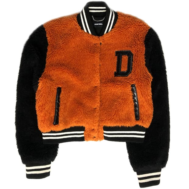 Diesel 바시티 양털 자켓 