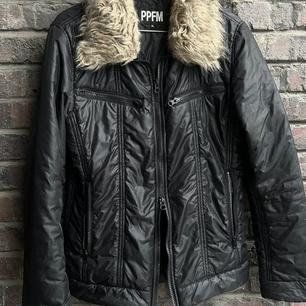 2000s PPFM v-kei 락시크 퍼 투웨이 패딩 자켓