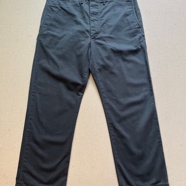 RRL WASHED BLACK FIELD CHINO PANTS