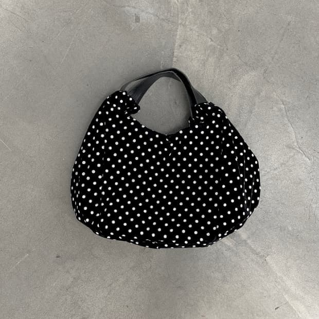 꼼데 트리콧 도트백