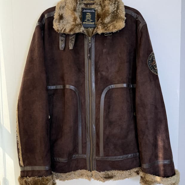 키스마크 스웨이드 무스탕