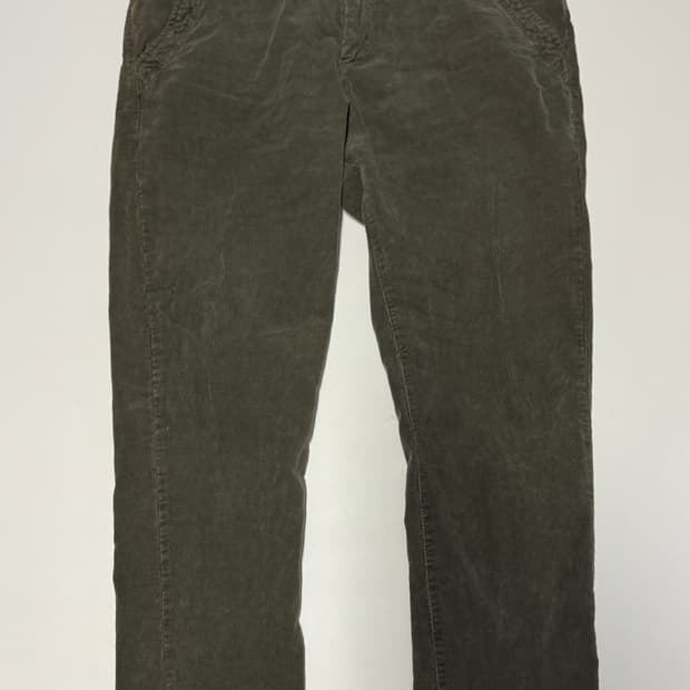 남성 빠니깔레 클래식 코듀로이 팬츠 카키 37인치