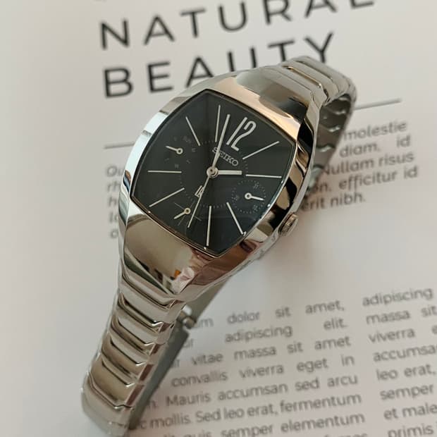 Seiko 세이코 lk 루키아 블랙 쉘 실버
