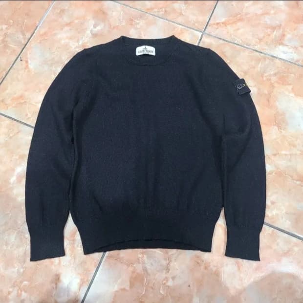 스톤아일랜드 주니어 울 라운드니트