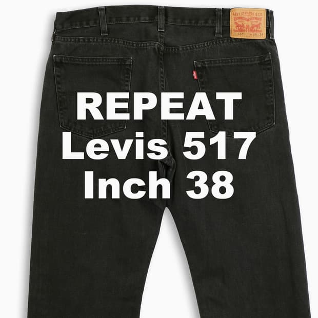 빈티지 리바이스 517 흑청 블랙진 38 인치 LV5173879