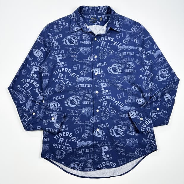 폴로 랄프로렌 클래식 그래픽 프린팅 셔츠 M