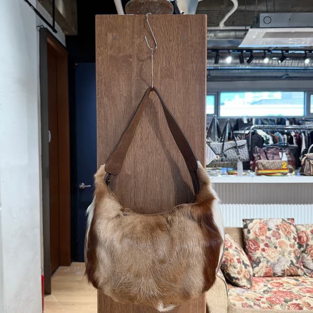 쌈지 브라운 송치 숄더백 