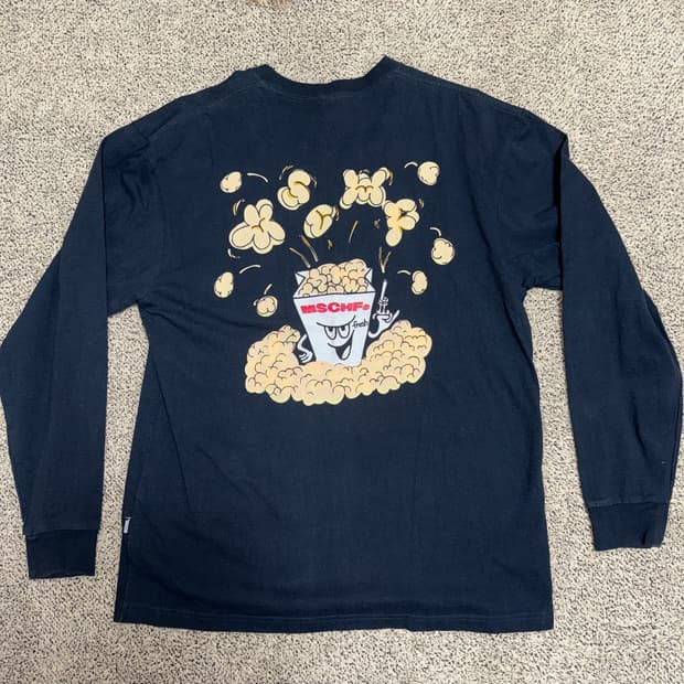 미스치프 팝콘 롱슬리브 네이비