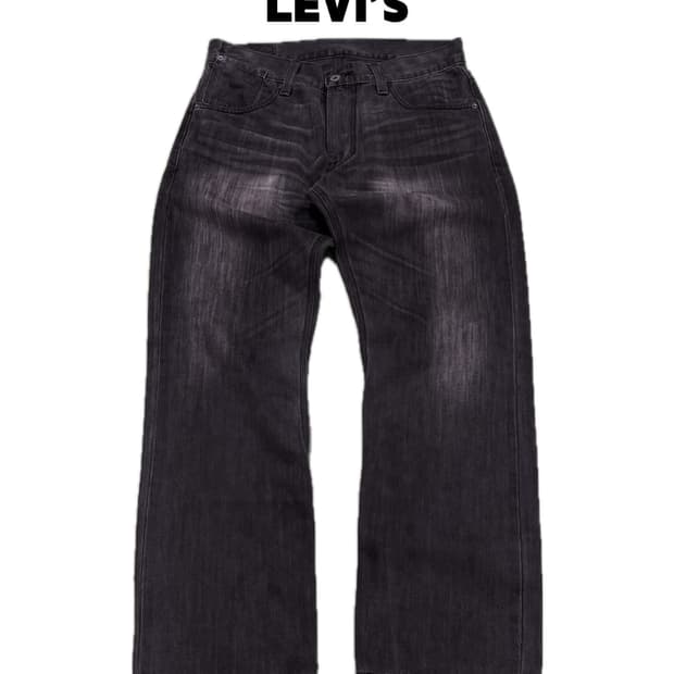 (33/30) 리바이스 514 백포켓 흑청 데님 팬츠