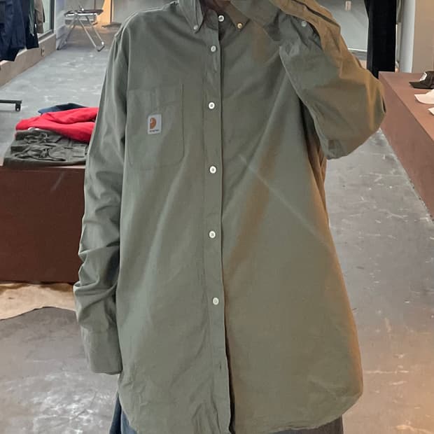 칼하트 라이트그린 셔츠 H2301