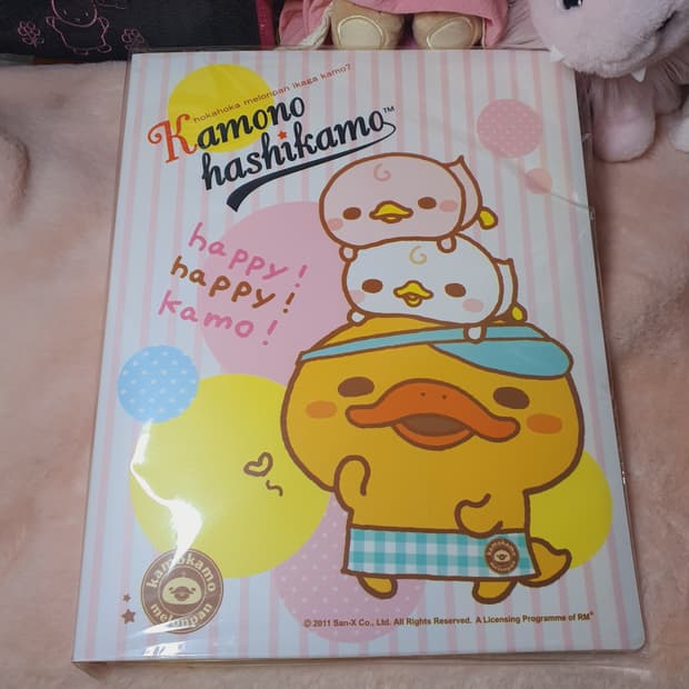 미개봉) 고전 카모노하시카모 캐릭터 A4 클리어 화일 파일 산엑스