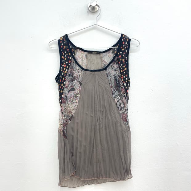 Patchwork sleeveless