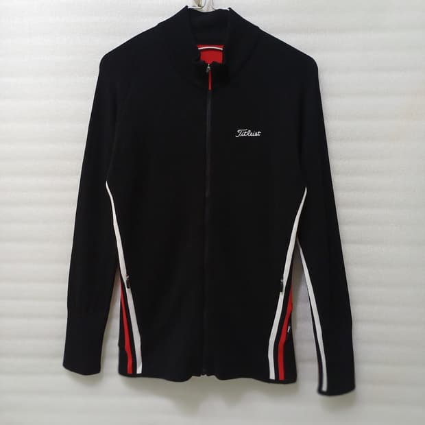타이틀리스트 골프 봄 간절기 집업 니트 자켓 여성 S 블랙 사랑봉봉