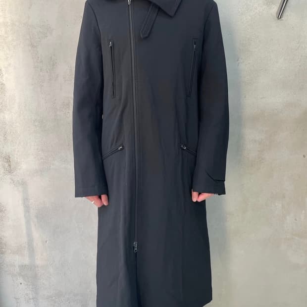 Y-3 롱 코트 