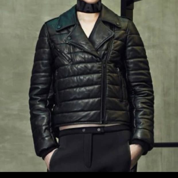 알렉산더왕 H&M 가죽 퀼팅 자켓 EUR 32