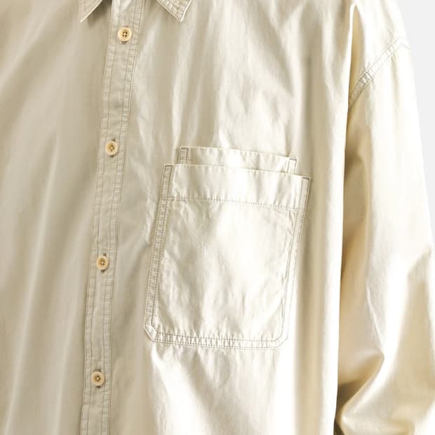 르메르 릴랙스드 워크웨어 셔츠 크림색