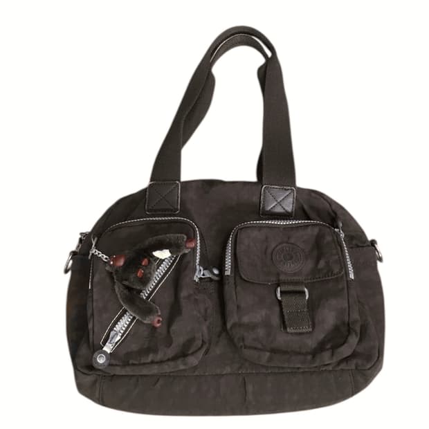 키플링 숄더백 초콜릿