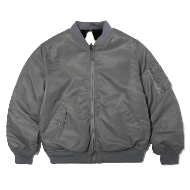 페치 NYLON REVERSIBLE MA-1 JACKET CHARC