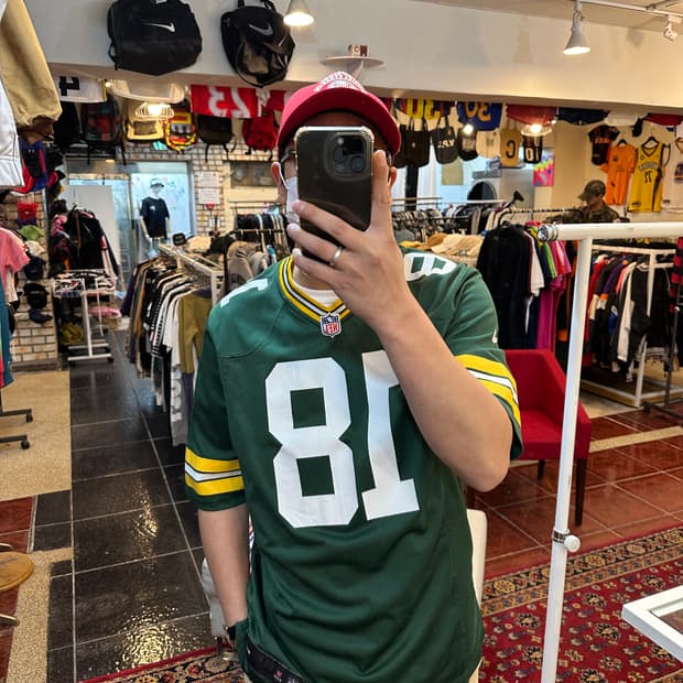 나이키 NFL 그린베이 패커스 랜달 콥 홈 저지 L