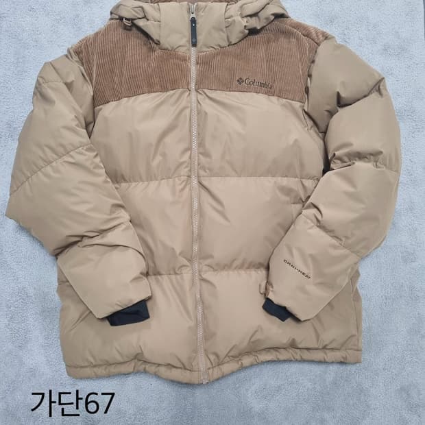 Columbia 베이지 코듀로이 다운 / 프리미엄 라인 / XXL