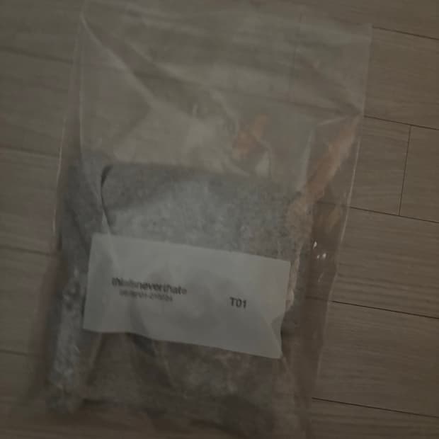 디스이스네버뎃 그레이 L 반팔