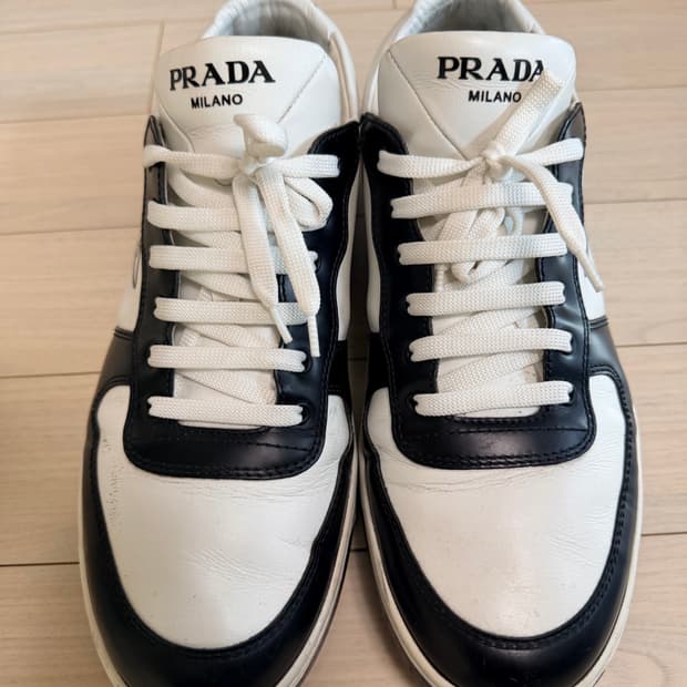 프라다 다운타운 레더 스니커즈 45사이즈 (정품)