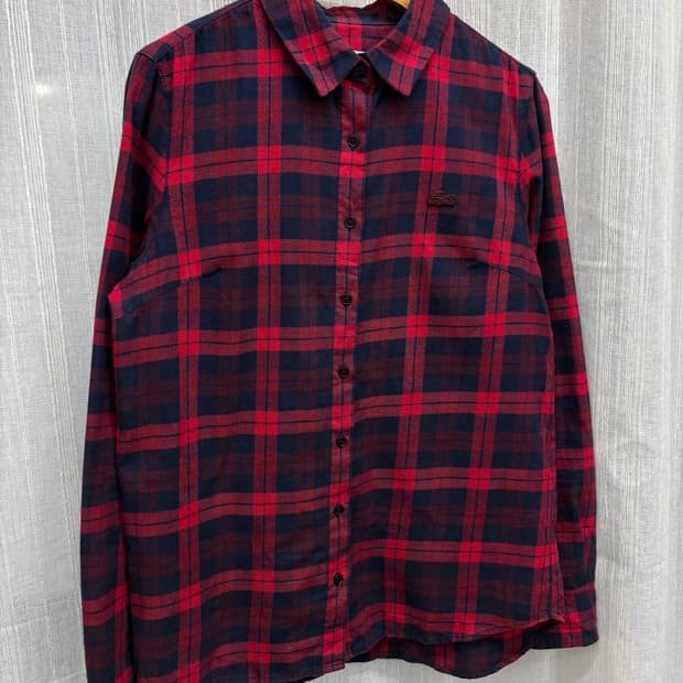 라코스테 타탄체크 셔츠 