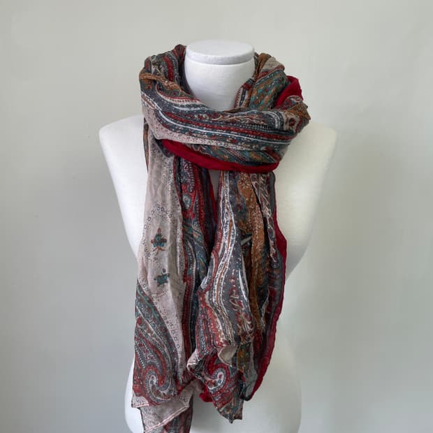 빈티지 페이즐리 머플러 스카프 