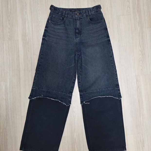 마뗑킴 x 코치 워시드 레이어드 데님팬츠 M사이즈