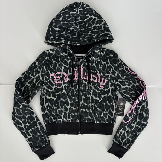 [새제품] 에드하디 레오파드 후드집업