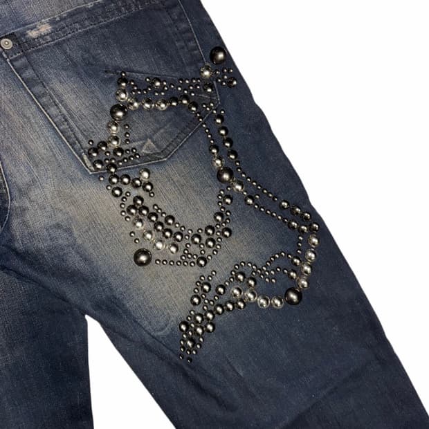 2006 John Galliano Studed Denim