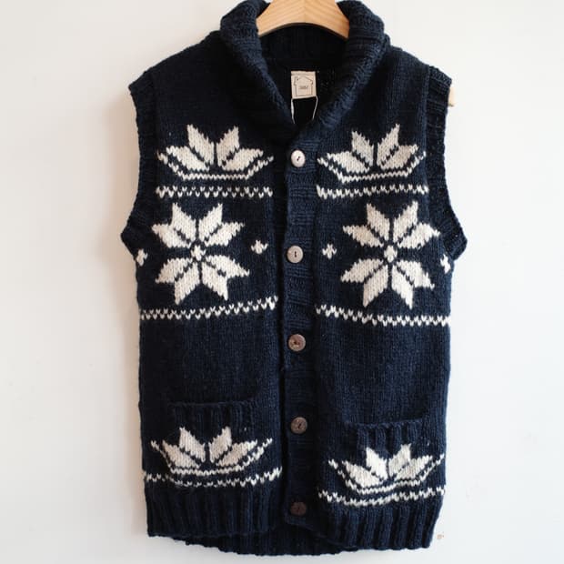 Japan brand 헤비울 니트 베스트 