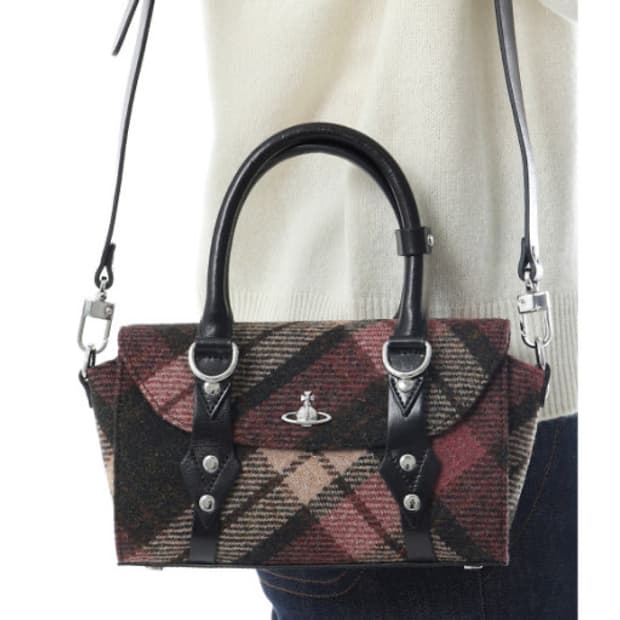 비비안웨스트우드 해리스 트위드 체크 베티나 백