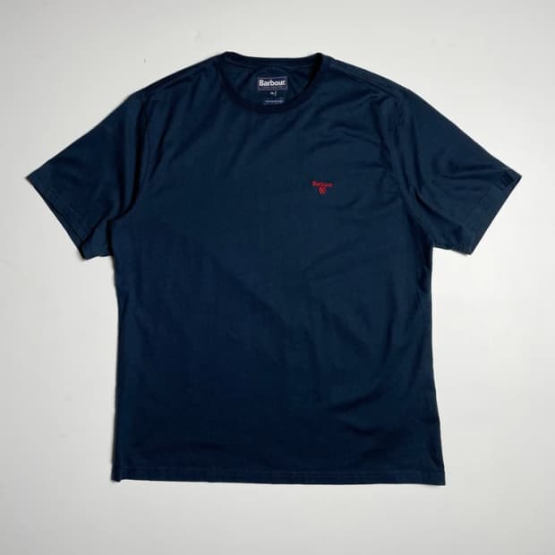 바버 Barbour 24SS 베이직 로고 반팔 티셔츠 R1095