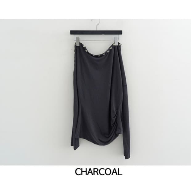 soft button shoulder tee