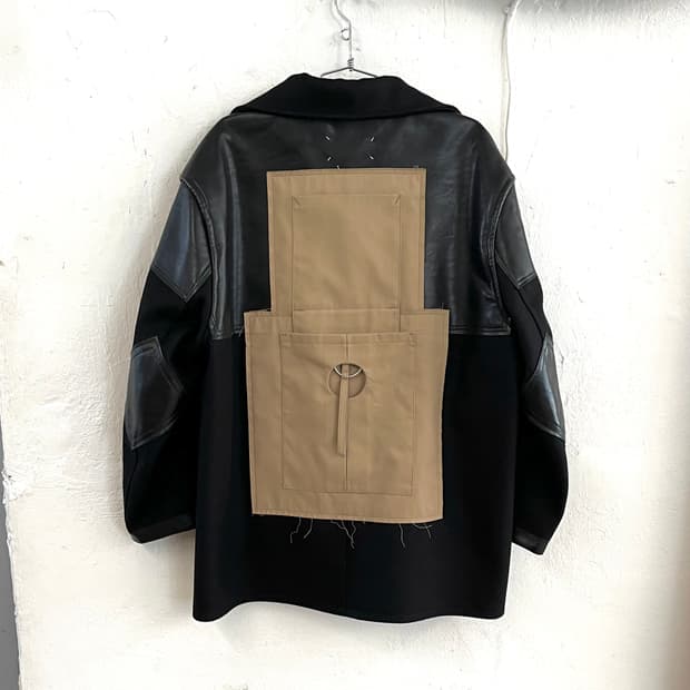 메종 마르지엘라 2021 FW 울 레더 패치워크 아티저널 자켓