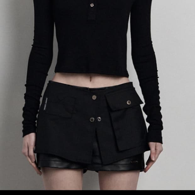 므넴 card pocket wrap belt 블랙 1사이즈