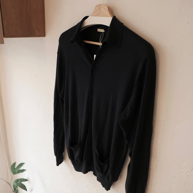 코모리 니트 폴로 가디건