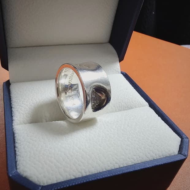 [Emporio Armani]Band Ring 92.5