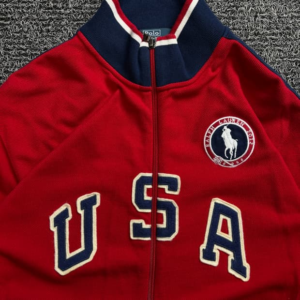 폴로 랄프로렌 2012 런던 올림픽 미국 대표팀 트랙 자켓 2286