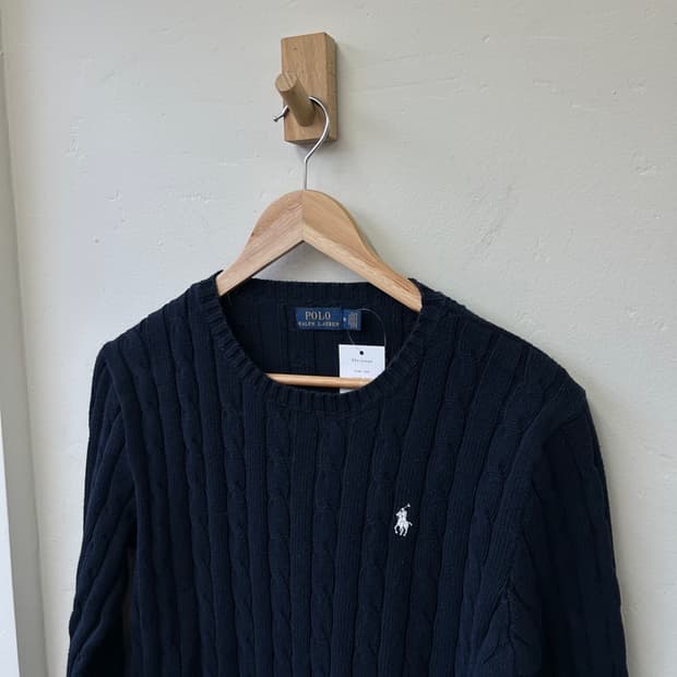 15597 - 폴로 랄프로렌 네이비 케이블 니트